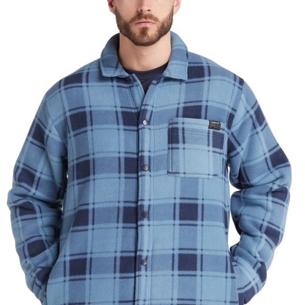 NWT Men’s Timberland PRO Gritman Check Heavyweight Fleece Shirt Jacket XL